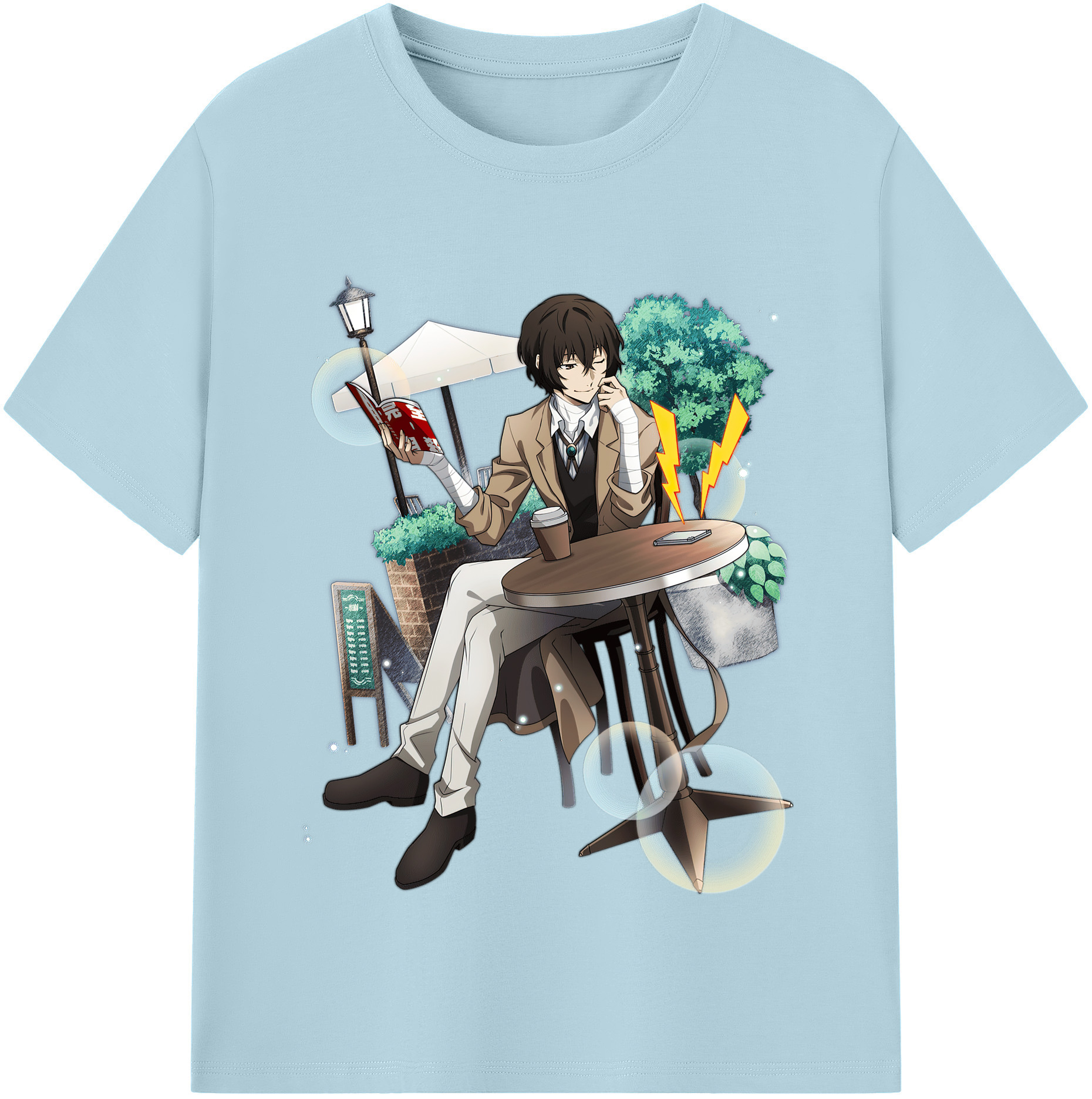 （画像用） 文豪ストレイドッグス Bungo Stray Dogs 綿100％半袖Tシャツ（フロントプリント）